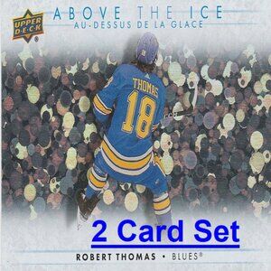 Robert Thomas St. Louis Blues NHL Hockey Card Collection - 2 Card Set